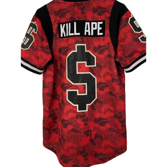 Hudson & Co Hometown Collection Kill Ape Camo Print Jersey M Red $ 7617 Street - Picture 7 of 13